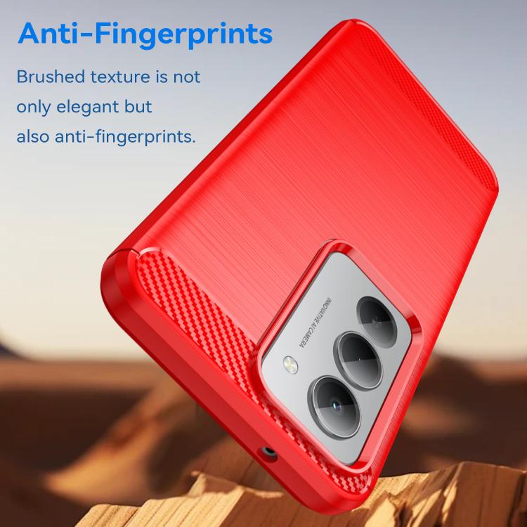 For Redmi 15 5G Global / 15 4G SEA Carbon Fiber Brushed Texture TPU Phone Case