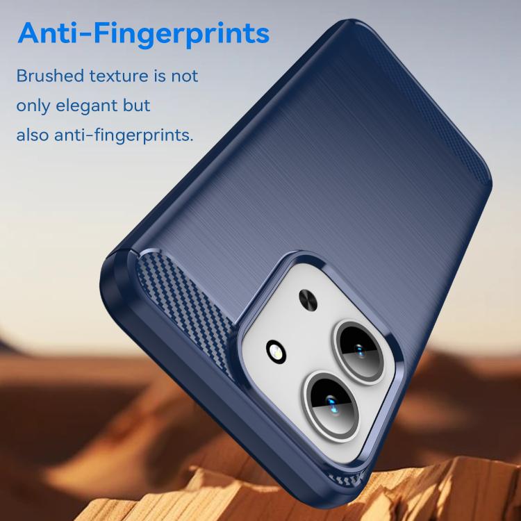 For Redmi 15C 5G / 4G Global 171mm Carbon Fiber Brushed Texture TPU Phone Case