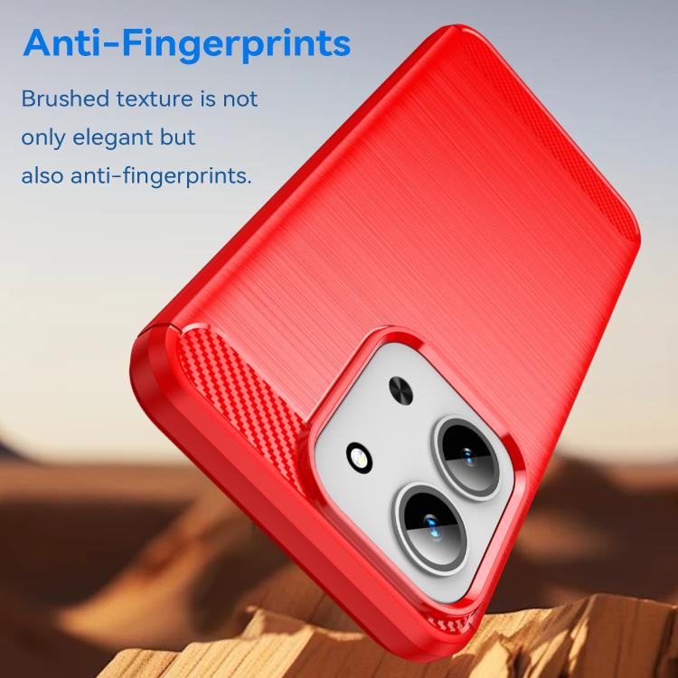 For Redmi 15C 5G / 4G Global 171mm Carbon Fiber Brushed Texture TPU Phone Case