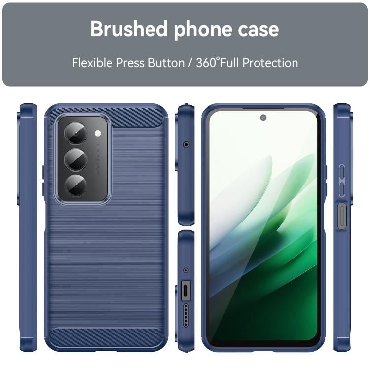 For Redmi 15 5G / 4G EU 171mm Carbon Fiber Brushed Texture TPU Phone Case