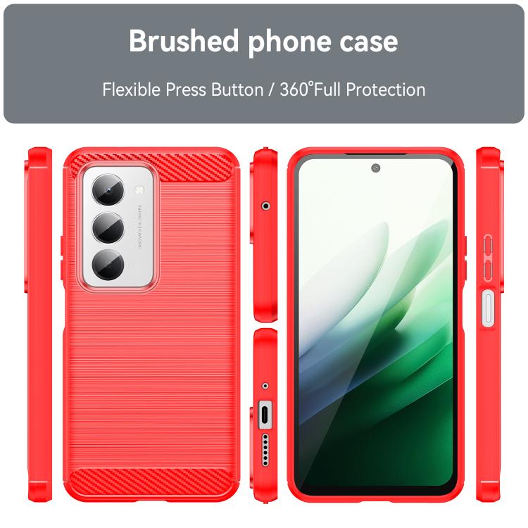 For Redmi 15 5G / 4G EU 171mm Carbon Fiber Brushed Texture TPU Phone Case