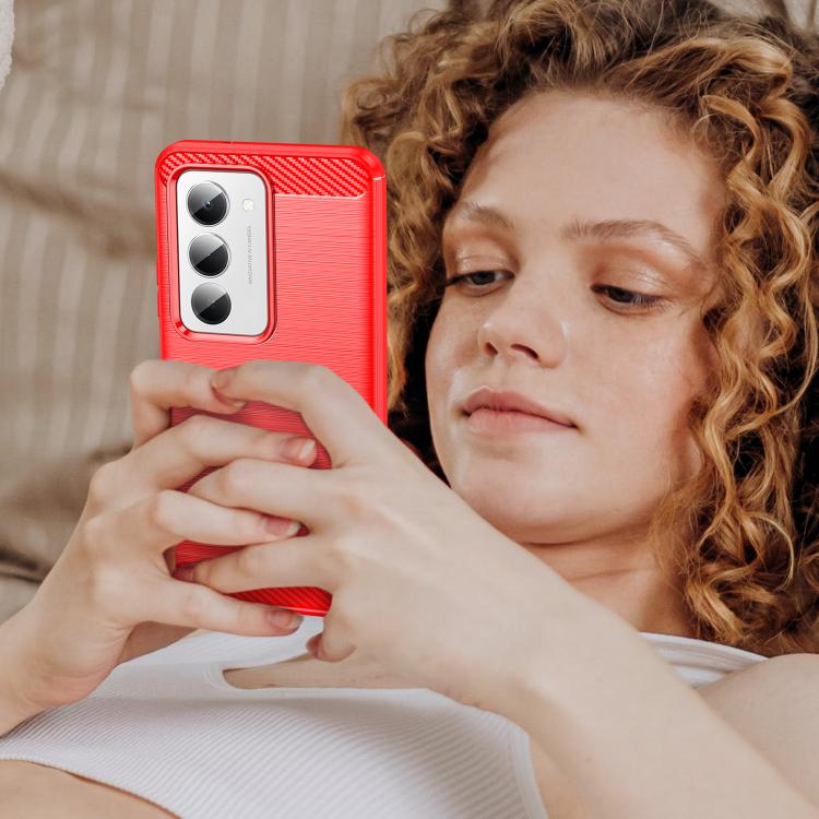 For Redmi 15 5G / 4G EU 171mm Carbon Fiber Brushed Texture TPU Phone Case