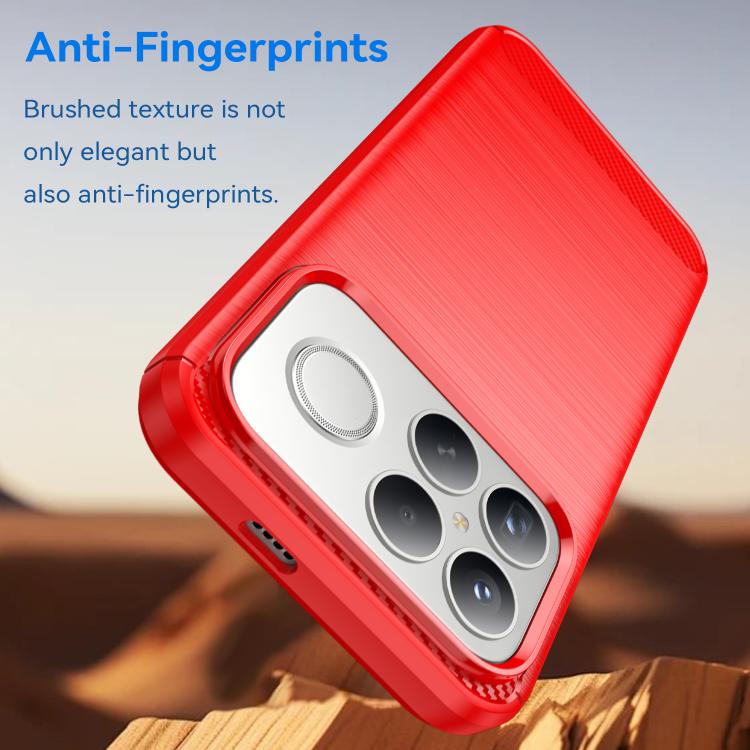 For Redmi K90 Pro Max / Poco F8 Ultra Carbon Fiber Brushed Texture TPU Phone Case