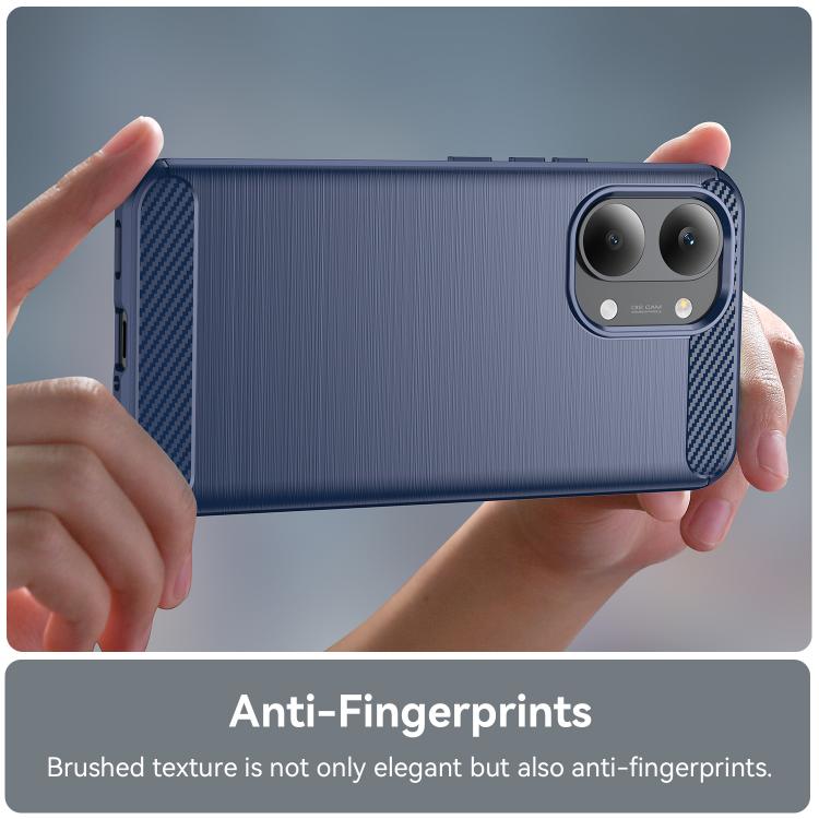 For Redmi Turbo 5 Max / Poco X8 Pro Max Carbon Fiber Brushed Texture TPU Phone Case