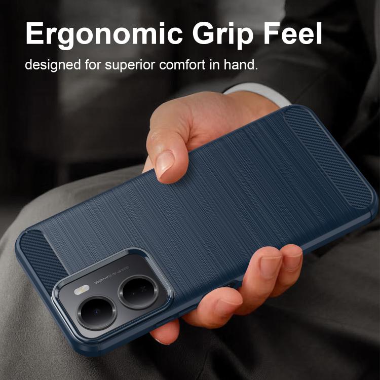 For Redmi 15a 5G Carbon Fiber Brushed Texture TPU Phone Case