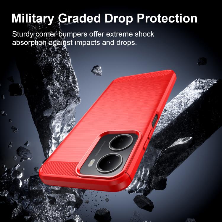 For Redmi 15a 5G Carbon Fiber Brushed Texture TPU Phone Case