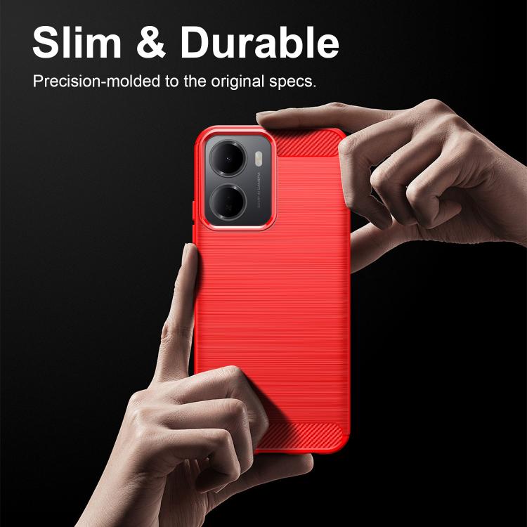For Redmi 15a 5G Carbon Fiber Brushed Texture TPU Phone Case