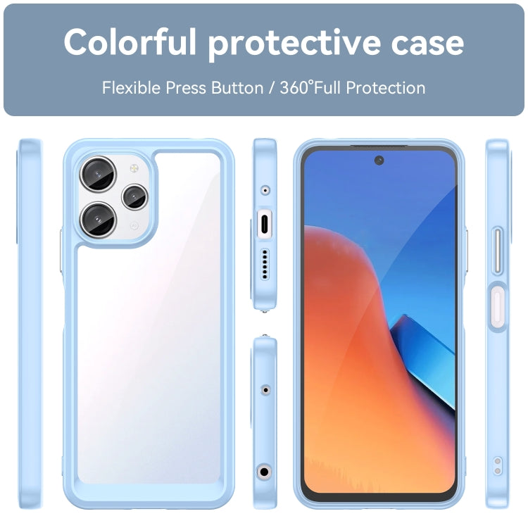 For Xiaomi Redmi 12 Colorful Series Acrylic + TPU Phone Case