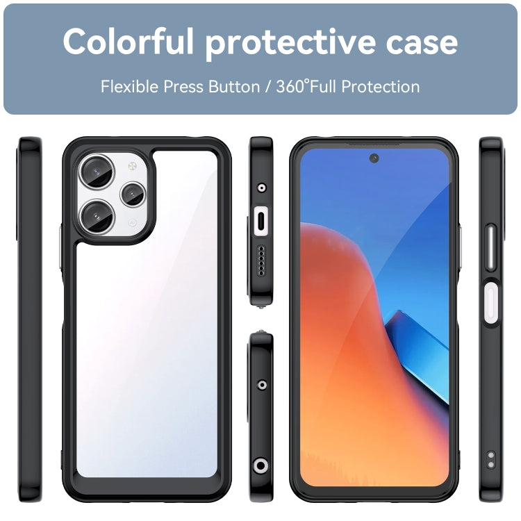 For Xiaomi Redmi 12 Colorful Series Acrylic + TPU Phone Case
