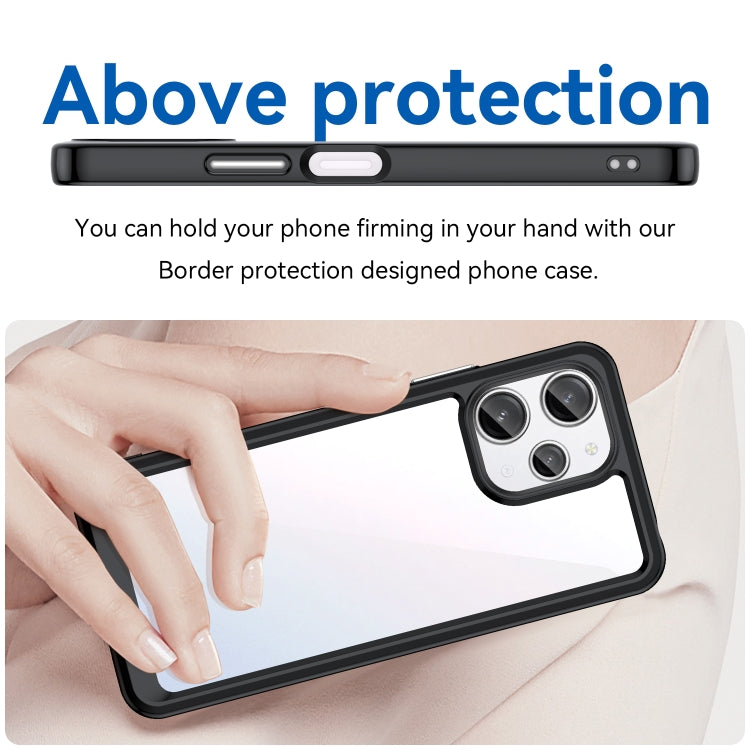 For Xiaomi Redmi 12 Colorful Series Acrylic + TPU Phone Case