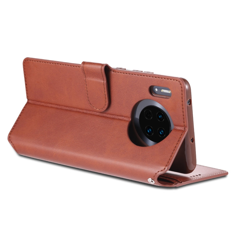 For Huawei Mate 30 Pro AZNS Calf Texture Horizontal Flip Leather Case, with Holder & Card Slots & Wallet & Photo Frame