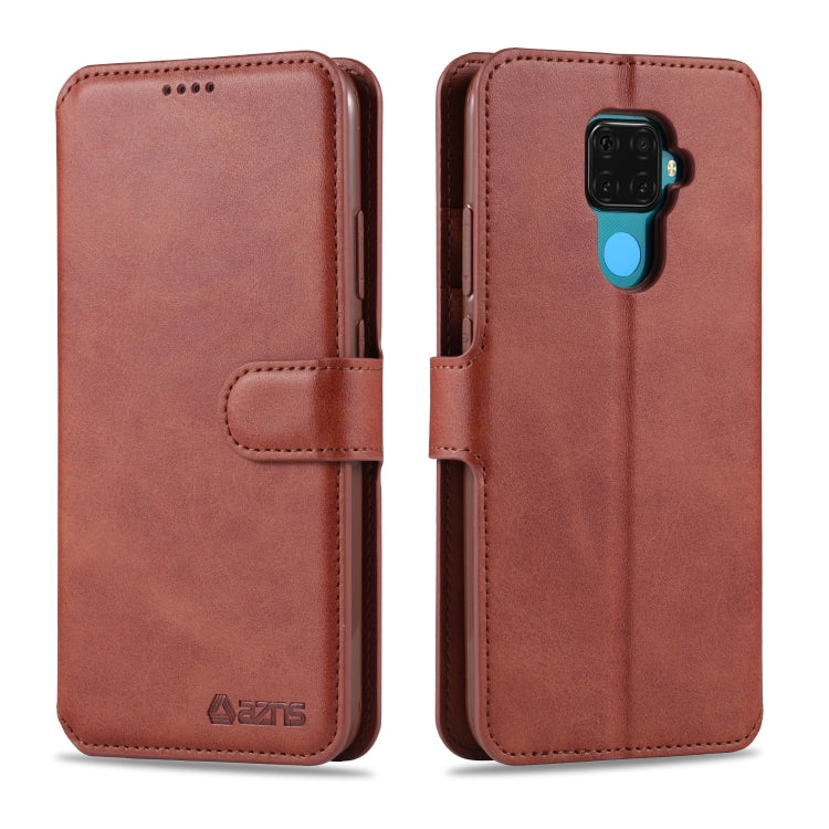 For Huawei Mate 30 Lite / nova 5i Pro AZNS Calf Texture Horizontal Flip Leather Case, with Holder & Card Slots & Wallet & Photo Frame