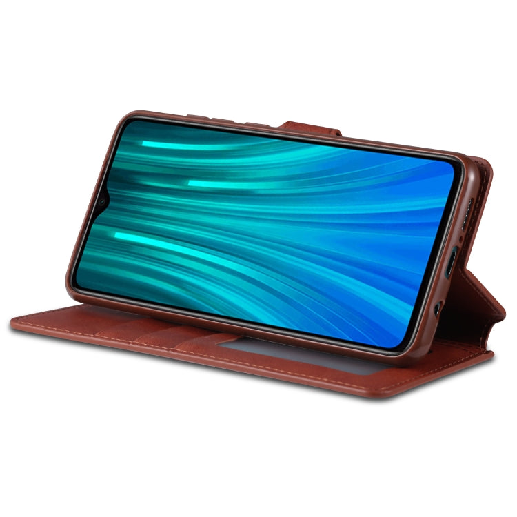 For Xiaomi Redmi Note 8 Pro AZNS Calf Texture Horizontal Flip Leather Case, with Holder & Card Slots & Wallet & Photo Frame