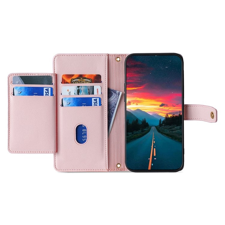 For Infinix Note 40 5G Sheep Texture Cross-body Zipper Wallet Leather Phone Case