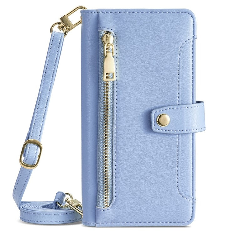 For Infinix Zero 40 4G Sheep Texture Cross-body Zipper Wallet Leather Phone Case