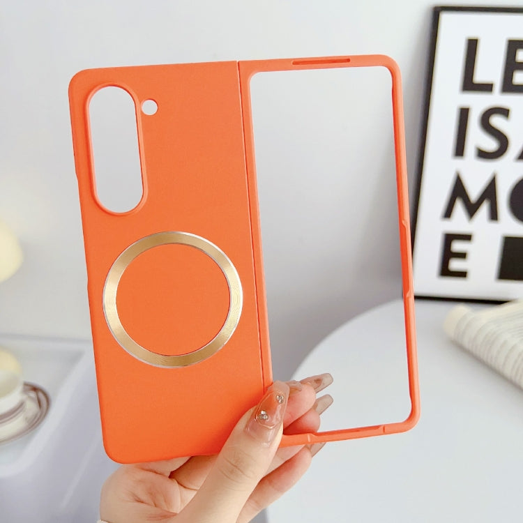 For Samsung Galaxy Z Fold6 Skin Feel Magsafe Magnetic Shockproof PC Phone Case