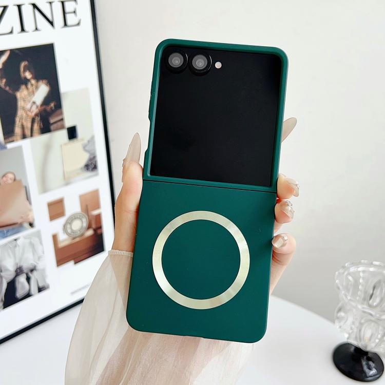 For Samsung Galaxy Z Flip7 5G Skin Feel Magsafe Magnetic Shockproof PC Phone Case