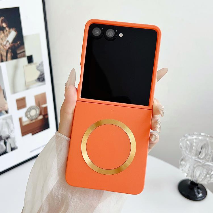 For Samsung Galaxy Z Flip7 5G Skin Feel Magsafe Magnetic Shockproof PC Phone Case