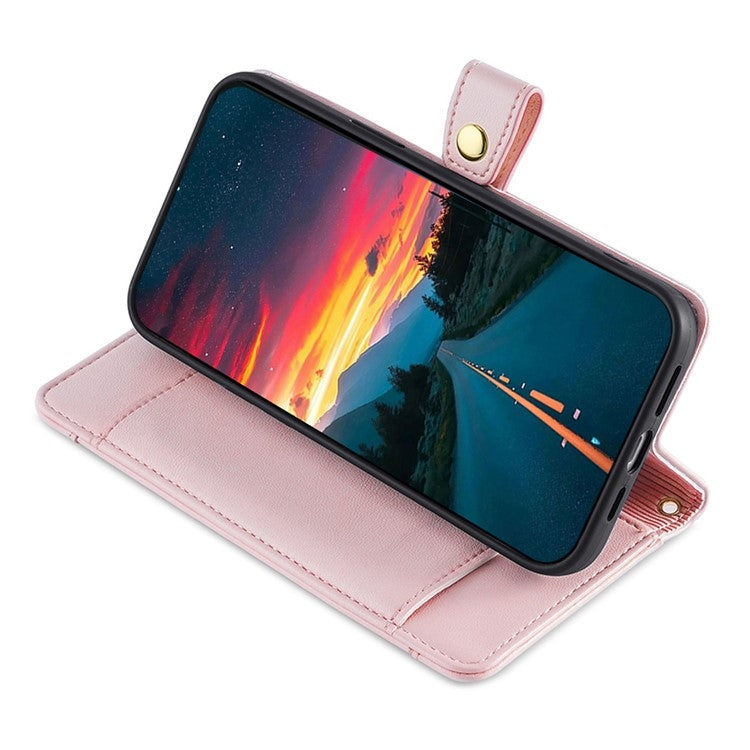For Sharp Aquos R9 Sheep Texture Cross-body Zipper Wallet Leather Phone Case