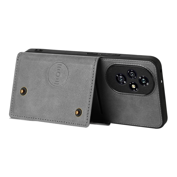 For Honor 200 Double Buckle Card Slots Magnetic Phone Case