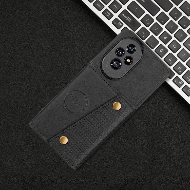 For Honor 200 Pro Double Buckle Card Slots Magnetic Phone Case