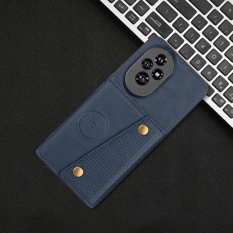 For Honor 200 Pro Double Buckle Card Slots Magnetic Phone Case