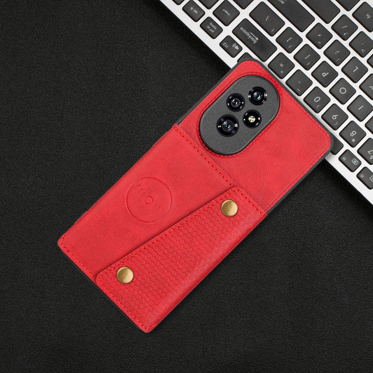 For Honor 200 Pro Double Buckle Card Slots Magnetic Phone Case