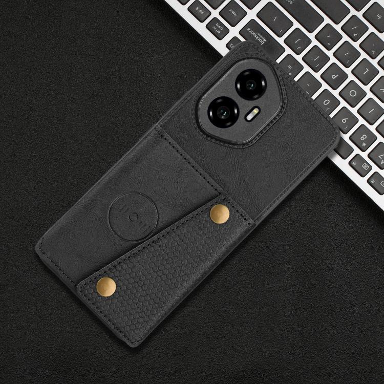 For Honor 300 Double Buckle Card Slots Magnetic Phone Case