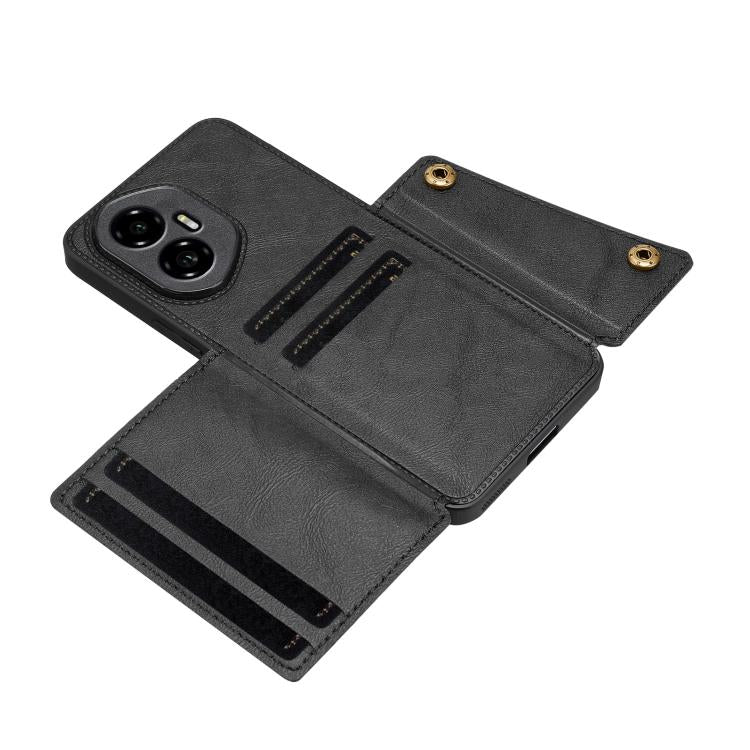 For Honor 300 Double Buckle Card Slots Magnetic Phone Case