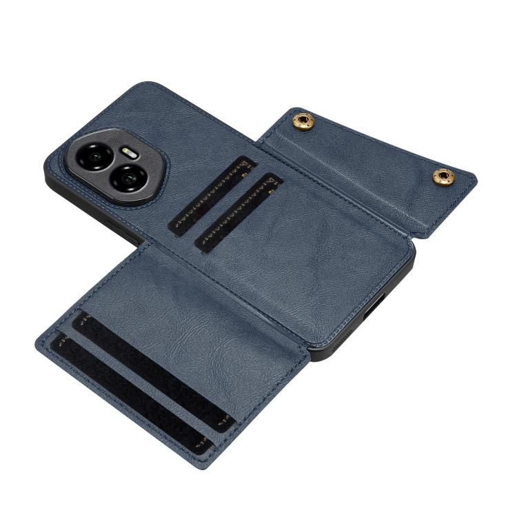 For Honor 300 Double Buckle Card Slots Magnetic Phone Case
