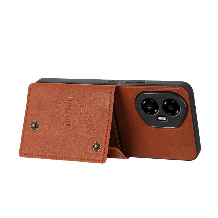 For Honor 300 Double Buckle Card Slots Magnetic Phone Case