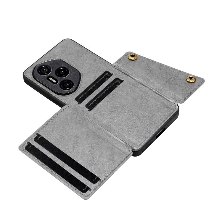 For Honor 300 Pro Double Buckle Card Slots Magnetic Phone Case