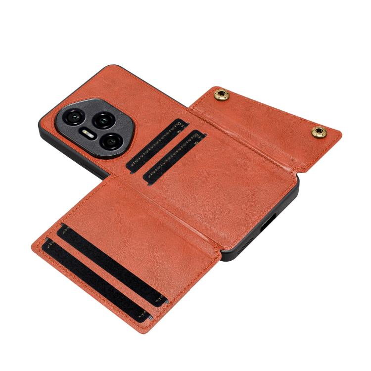 For Honor 300 Pro Double Buckle Card Slots Magnetic Phone Case