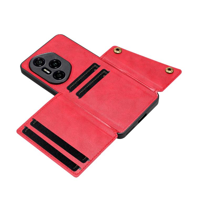For Honor 300 Pro Double Buckle Card Slots Magnetic Phone Case