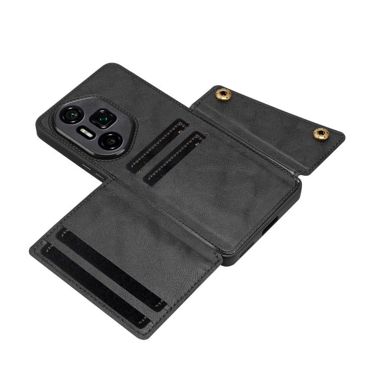 For Honor 300 Ultra Double Buckle Card Slots Magnetic Phone Case