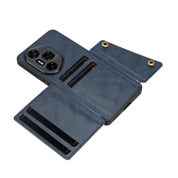 For Honor 300 Ultra Double Buckle Card Slots Magnetic Phone Case