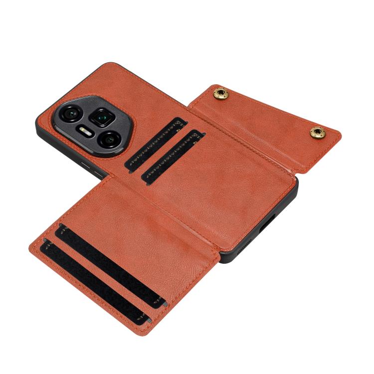 For Honor 300 Ultra Double Buckle Card Slots Magnetic Phone Case