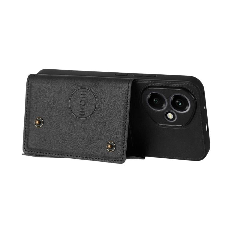 For Honor 400 Global 156.5mm Double Buckle Card Slots Magnetic Phone Case