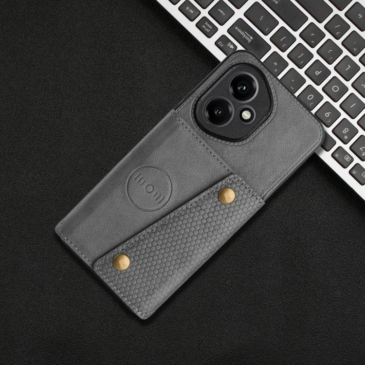 For Honor 400 Global 156.5mm Double Buckle Card Slots Magnetic Phone Case
