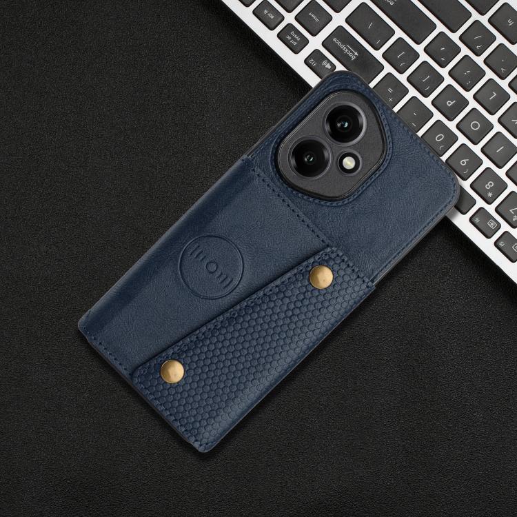For Honor 400 Global 156.5mm Double Buckle Card Slots Magnetic Phone Case