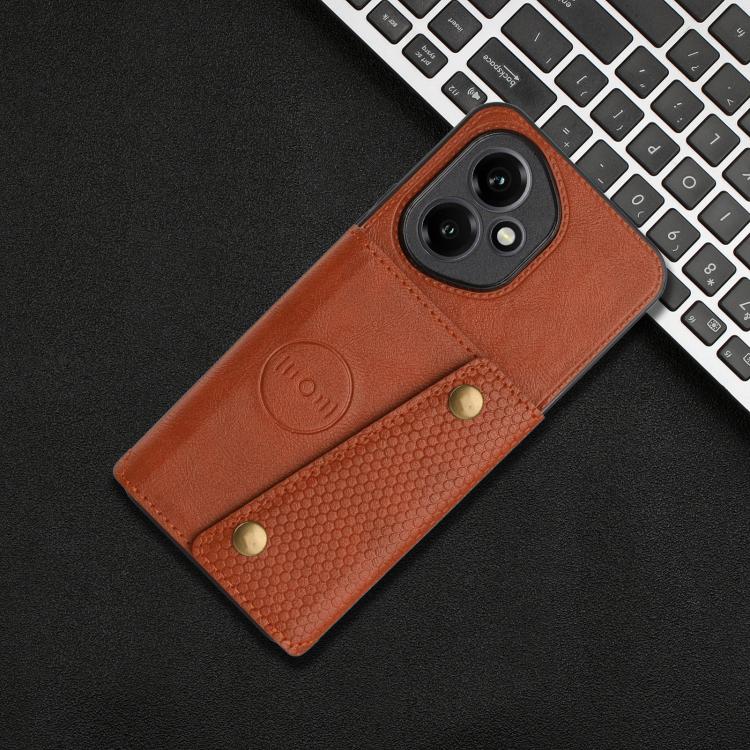 For Honor 400 Global 156.5mm Double Buckle Card Slots Magnetic Phone Case