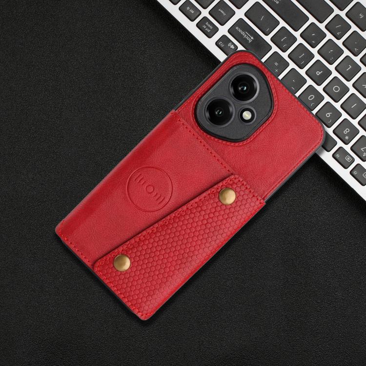 For Honor 400 Global 156.5mm Double Buckle Card Slots Magnetic Phone Case