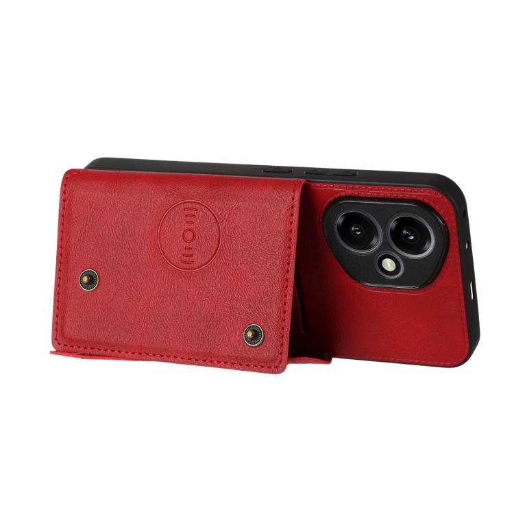 For Honor 400 Global 156.5mm Double Buckle Card Slots Magnetic Phone Case
