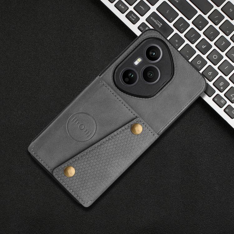 For Honor 400 Pro Global 160.8mm Double Buckle Card Slots Magnetic Phone Case