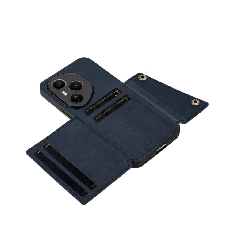 For Honor 400 Pro Global 160.8mm Double Buckle Card Slots Magnetic Phone Case