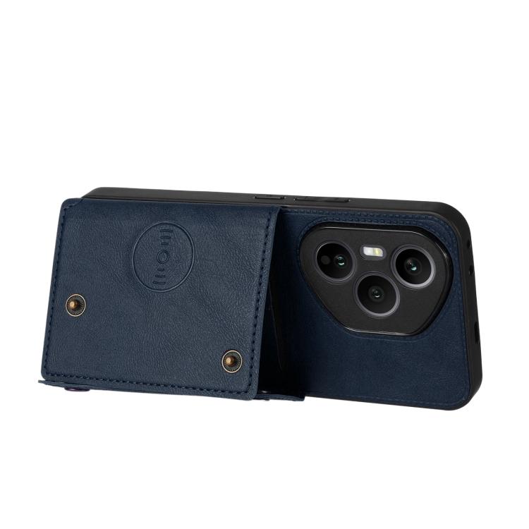 For Honor 400 Pro Global 160.8mm Double Buckle Card Slots Magnetic Phone Case
