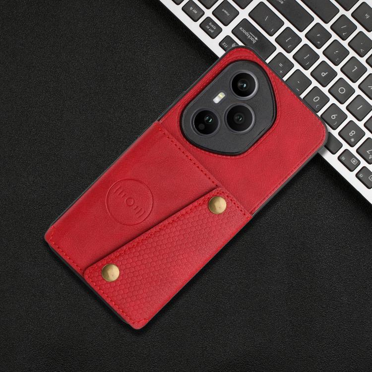 For Honor 400 Pro Global 160.8mm Double Buckle Card Slots Magnetic Phone Case