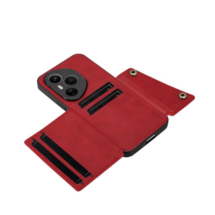 For Honor 400 Pro Global 160.8mm Double Buckle Card Slots Magnetic Phone Case