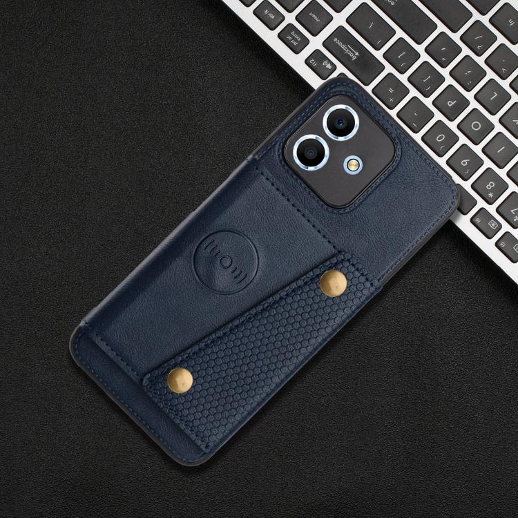 For Honor X6c 4G Double Buckle Card Slots Magnetic Phone Case
