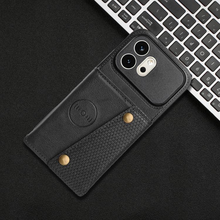 For Honor 600 5G Global Double Buckle Card Slots Magnetic Phone Case